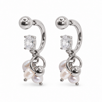 Freshwater Pearl Hoops