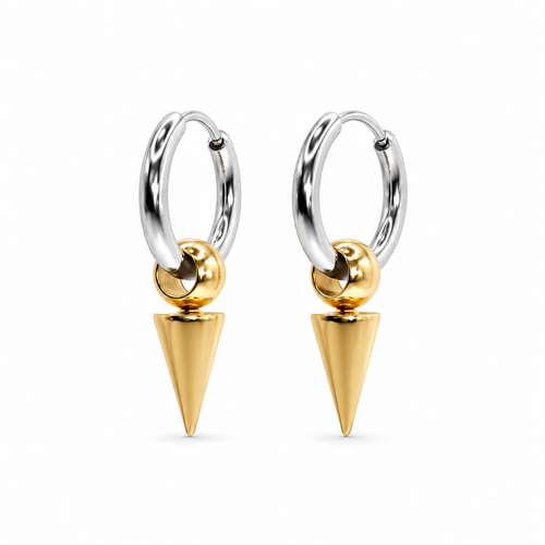 Mini gold-silver hoops