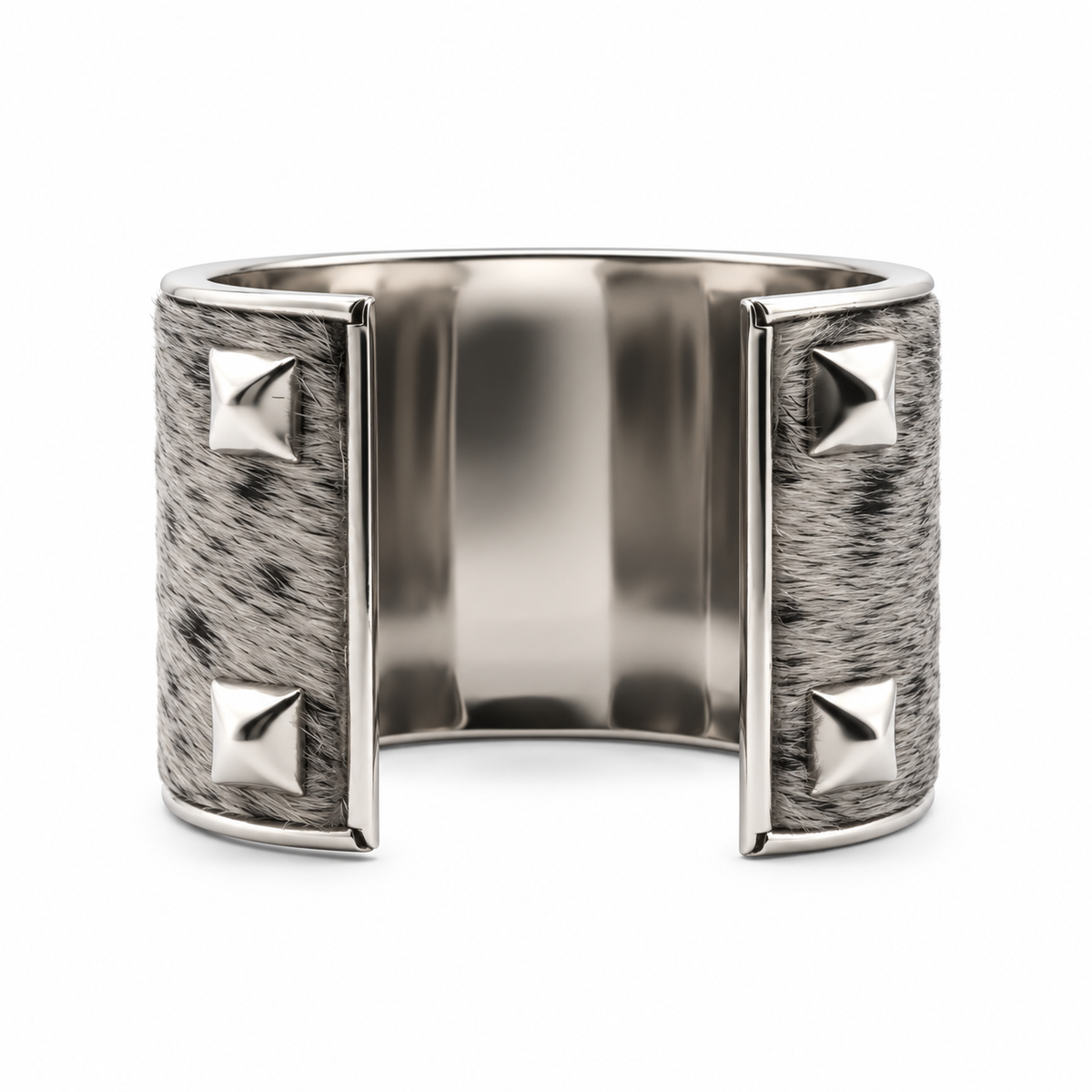 Cowhide Bangle Cuff Bracelet