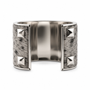 Cowhide Bangle Cuff Bracelet