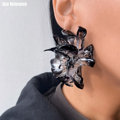Large Flower Earrings - KYNNINGARVERÐ