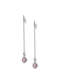 Threader Earrings - Pink